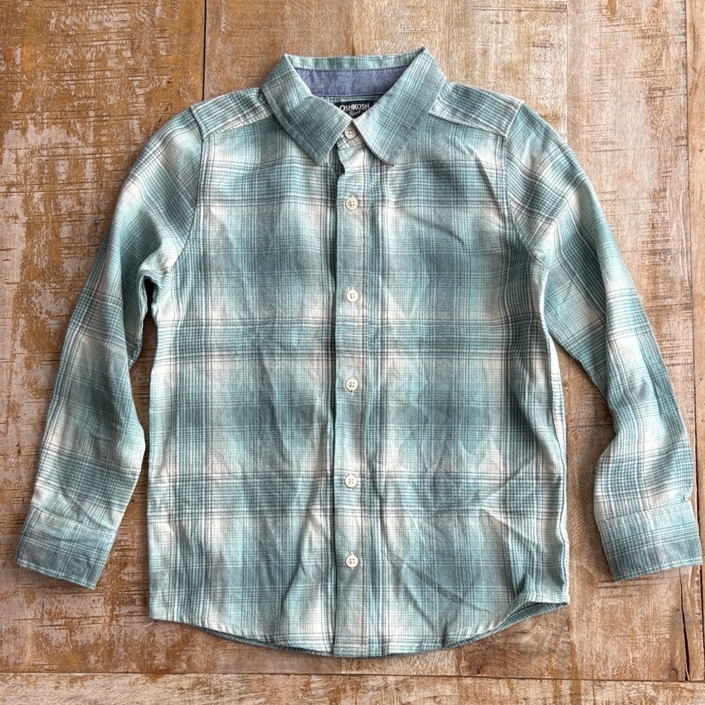 NWOT Oshkosh Boys Flannel Shirt size 10